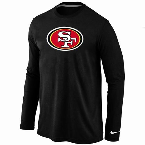 Nike San Francisco 49ers Team Logo Long Sleeve NFL T-Shirt - Black